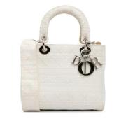 Dior Vintage Pre-owned Canvas dior-vskor White, Dam