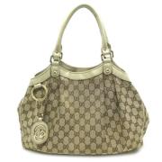 Gucci Vintage Pre-owned Laeder totevskor Beige, Dam