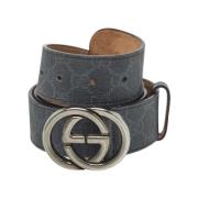 Gucci Vintage Pre-owned Canvas skrp Black, Dam