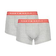 North Sails Bomull Boxershorts med Elastisk Midja Gray, Herr