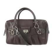 Salvatore Ferragamo Pre-owned Pre-owned Tyg handvskor Brown, Dam