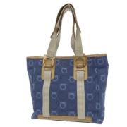 Salvatore Ferragamo Pre-owned Pre-owned Tyg totevskor Blue, Dam