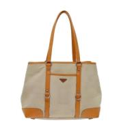 Prada Vintage Pre-owned Canvas prada-vskor Multicolor, Dam