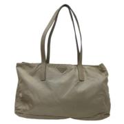 Prada Vintage Pre-owned Tyg prada-vskor Green, Dam