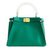 Fendi Vintage Pre-owned Laeder handvskor Green, Dam