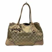 Gucci Vintage Pre-owned Canvas totevskor Beige, Dam