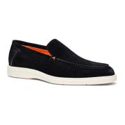 Santoni Mockasin i mocka Black, Herr