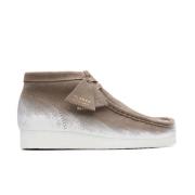 Clarks Wallabee Suede Chukka Boots Brun Beige, Herr