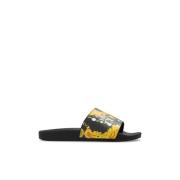 Versace Jeans Couture Slides med logotyp Black, Dam