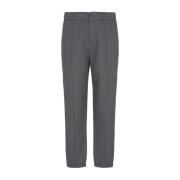 Armani Exchange Grå chinos med ton-i-ton-sömmar Gray, Herr