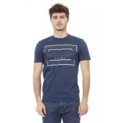 Baldinini Stiligt Blått Bomull T-shirt Blue, Herr