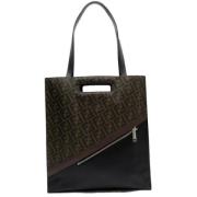 Fendi Vintage Pre-owned Laeder axelremsvskor Black, Herr