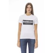 Baldinini Chic White Cotton Trend T-Shirt White, Dam