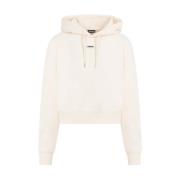 Jacquemus Beige Bomull Hoodie Ss24 Beige, Dam