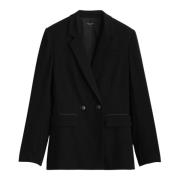 Rag & Bone Svart Crepe Jacka Black, Herr