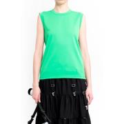 Comme des Garçons Grön Ärmlös Jersey T-shirt Green, Dam