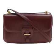 Hermès Vintage Pre-owned Tyg axelremsvskor Brown, Dam