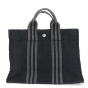 Hermès Vintage Pre-owned Tyg totevskor Black, Dam