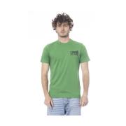 Cavalli Class Logo Print Rund Hals T-shirt Green, Herr