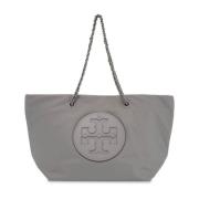 Tory Burch Ella Kedjehandtag Shoppingväska Gray, Dam