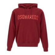 Dsquared2 Röd Bomull Herr Sweatshirt Red, Herr