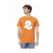 Invicta Orange Logo Print Tee Orange, Herr