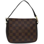 Louis Vuitton Vintage Pre-owned Canvas handvskor Brown, Dam