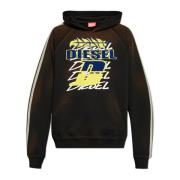 Diesel Sweatshirt `S-Roxt-Hood-Stripe` Black, Herr