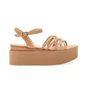 Paloma Barceló Beige Kilklack Sandaler Ss24 Beige, Dam