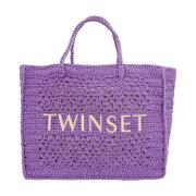 Twinset Virka Lilla Tote Väska Purple, Dam