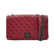 Chanel Vintage Pre-owned Laeder axelremsvskor Red, Dam