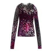 Lanvin Genomskinlig topp Multicolor, Dam