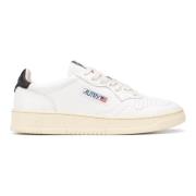 Autry Vita lädersneakers med svarta hälldetaljer White, Herr