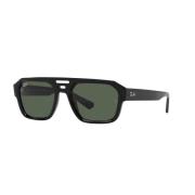 Ray-Ban Corrigan 4397 Solglasögon Svart Gröna Linser Black, Unisex