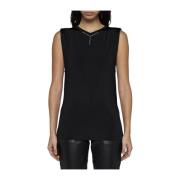 Y/Project Svart Chrome Tank Top med Logo Black, Dam