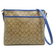 Coach Pre-owned Pre-owned Tyg axelremsvskor Beige, Dam