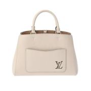 Louis Vuitton Vintage Pre-owned Tyg louis-vuitton-vskor Beige, Dam