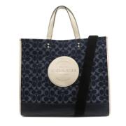 Coach Pre-owned Pre-owned Tyg totevskor Blue, Dam