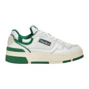 Autry Vita Gröna Läder Basket Sneakers White, Herr