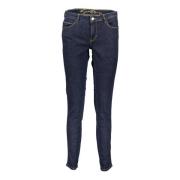 Guess Stiliga Skinny Jeans med Mid-Rise Midja Blue, Dam