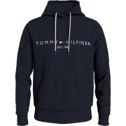 Tommy Hilfiger Blå Ekologisk Bomull Huvtröja Blue, Herr