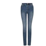 Armani Exchange Högmidjade, avsmalnande jeans Blue, Dam