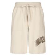 Dolce & Gabbana Beige Jersey Jogging Shorts Beige, Herr