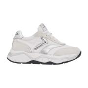 Voile Blanche Vita sportiga sneakers med läderdetaljer White, Dam