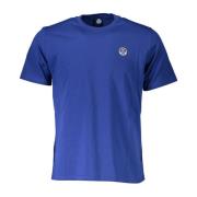 North Sails Blå Bomullslogo T-Shirt Blue, Herr