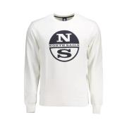 North Sails Elegant vit rund hals sweatshirt White, Herr