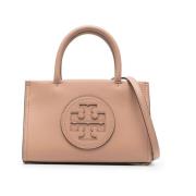 Tory Burch Rosa Flätad Beige Läder Axelväska Pink, Dam