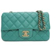 Chanel Vintage Pre-owned Tyg chanel-vskor Green, Dam