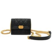 Chanel Vintage Pre-owned Tyg chanel-vskor Black, Dam