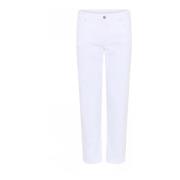 C.Ro Magic Fit Straight Leg Byxor Vit White, Dam